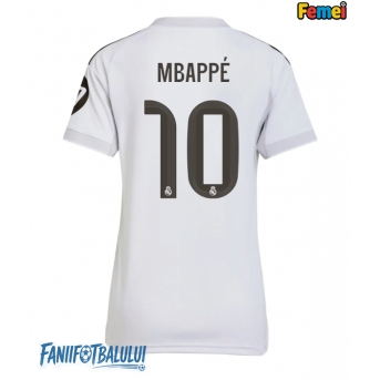 Real Madrid Kylian Mbappe #10 Tricou Fotbal Replică 2025-26 Femei Acasa
